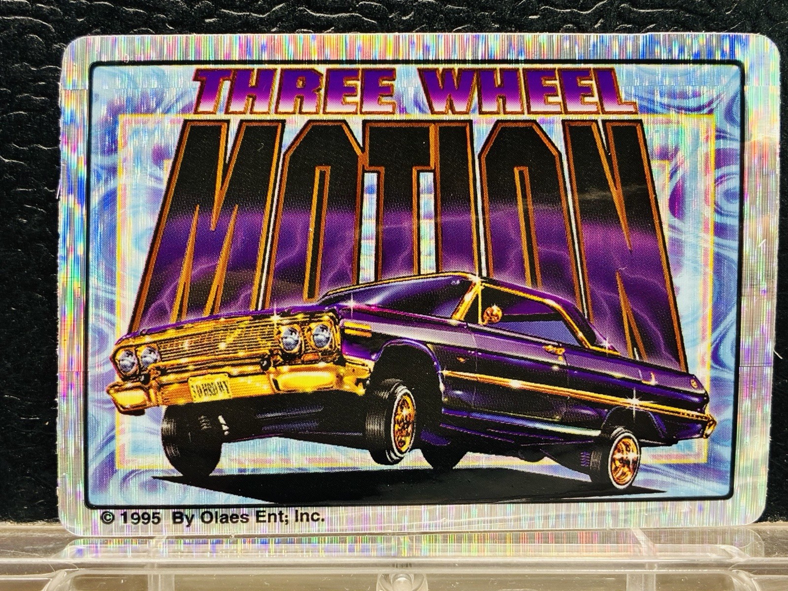 1995 Vending Lowrider Prism Sticker Chevy 1964 Impala Three Wheel Motion