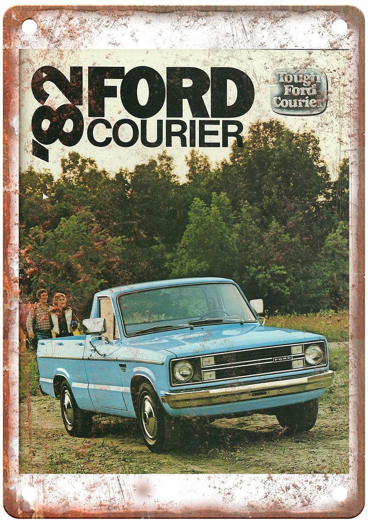 Vintage Courier Automobile Ad Reproduction Retro Look Metal Sign A1402