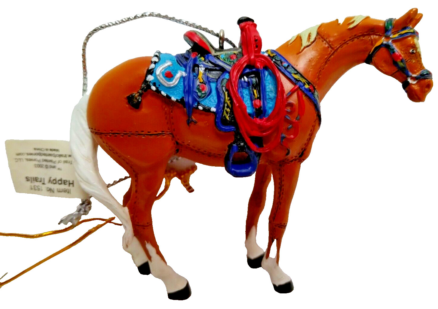 Rare 2003 Retired Trail of Painted Ponies Happy Trails Christmas Ornament #1531