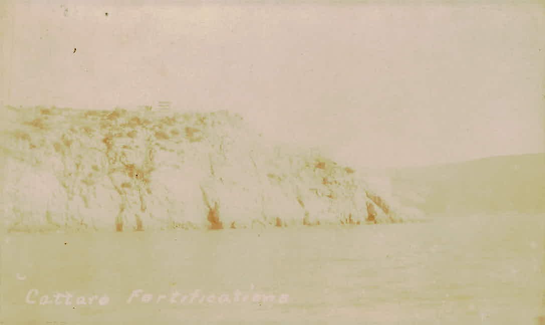 Cattaro Fortifications Kotor Montenegro Real Photo Postcard RPPC AZO