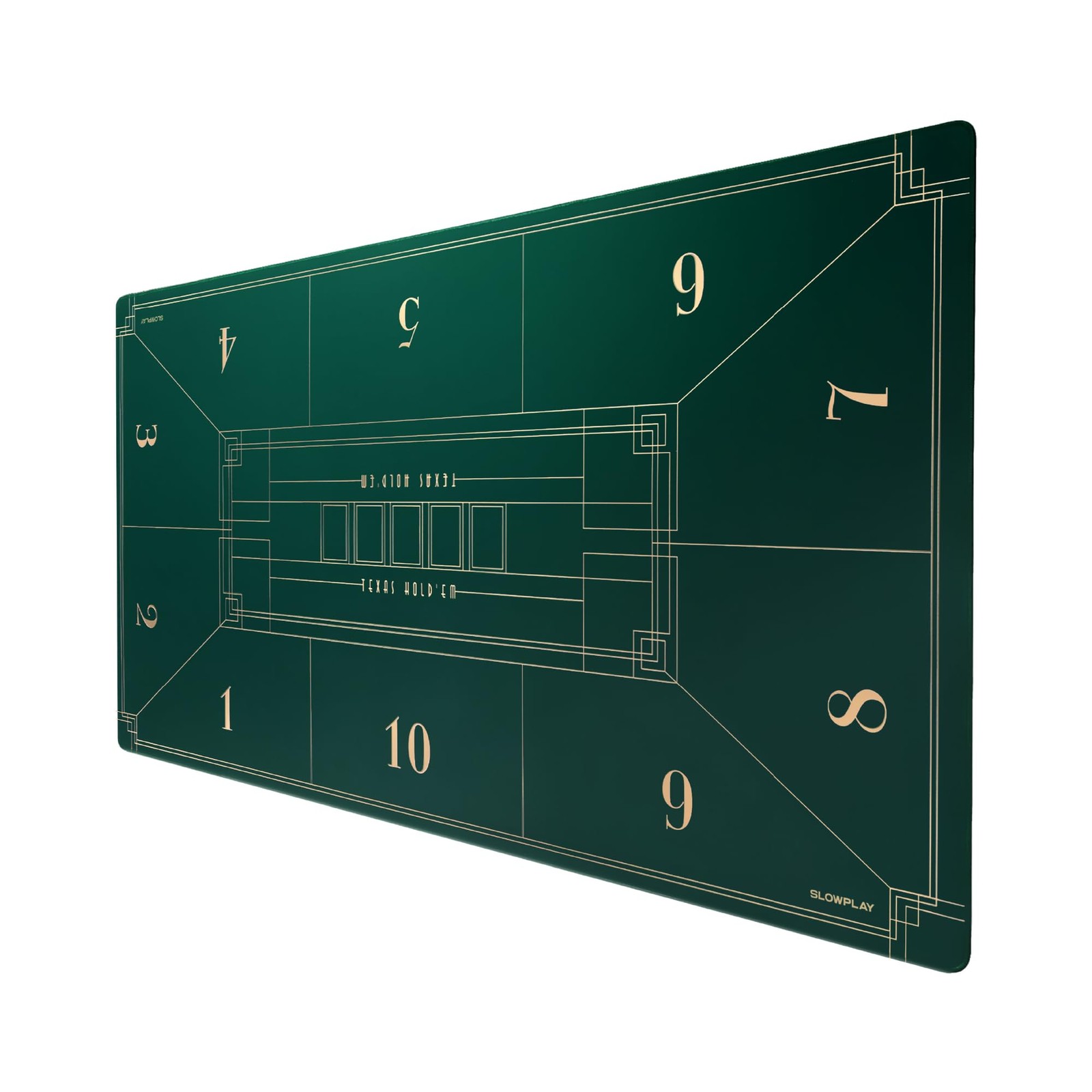 SLOWPLAY Nash Poker Mat Art Deco Layout