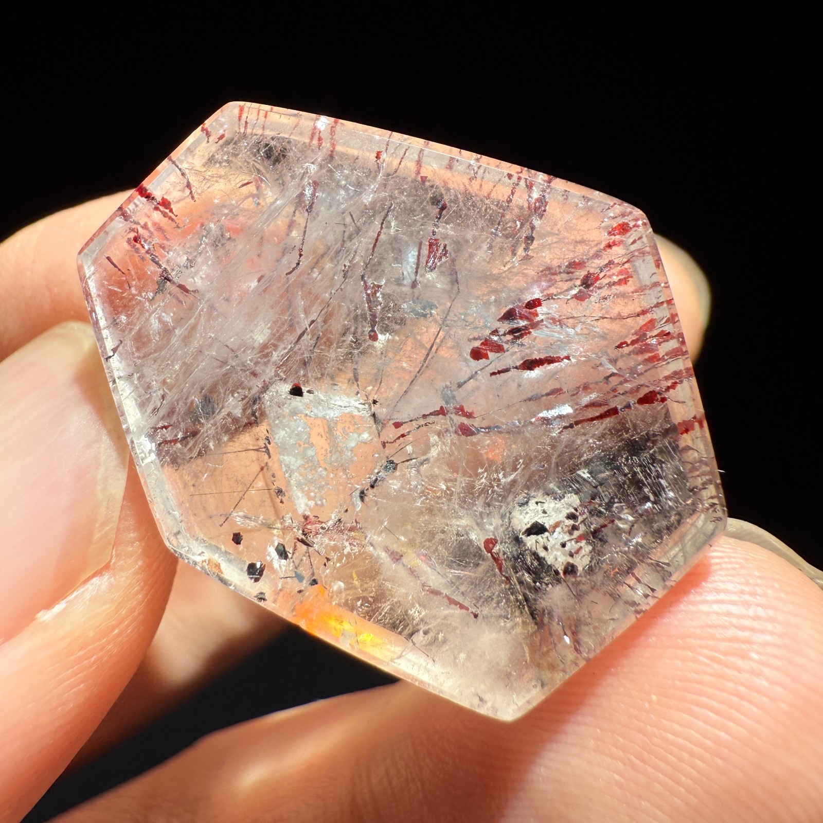40ct Natural Beautiful Super seven Crystal Specimen Quartz Reiki Specimen