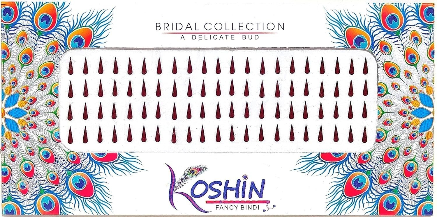 @ Indian Traditional Tilak Shape Small Size Bindi Maroon Color For Women