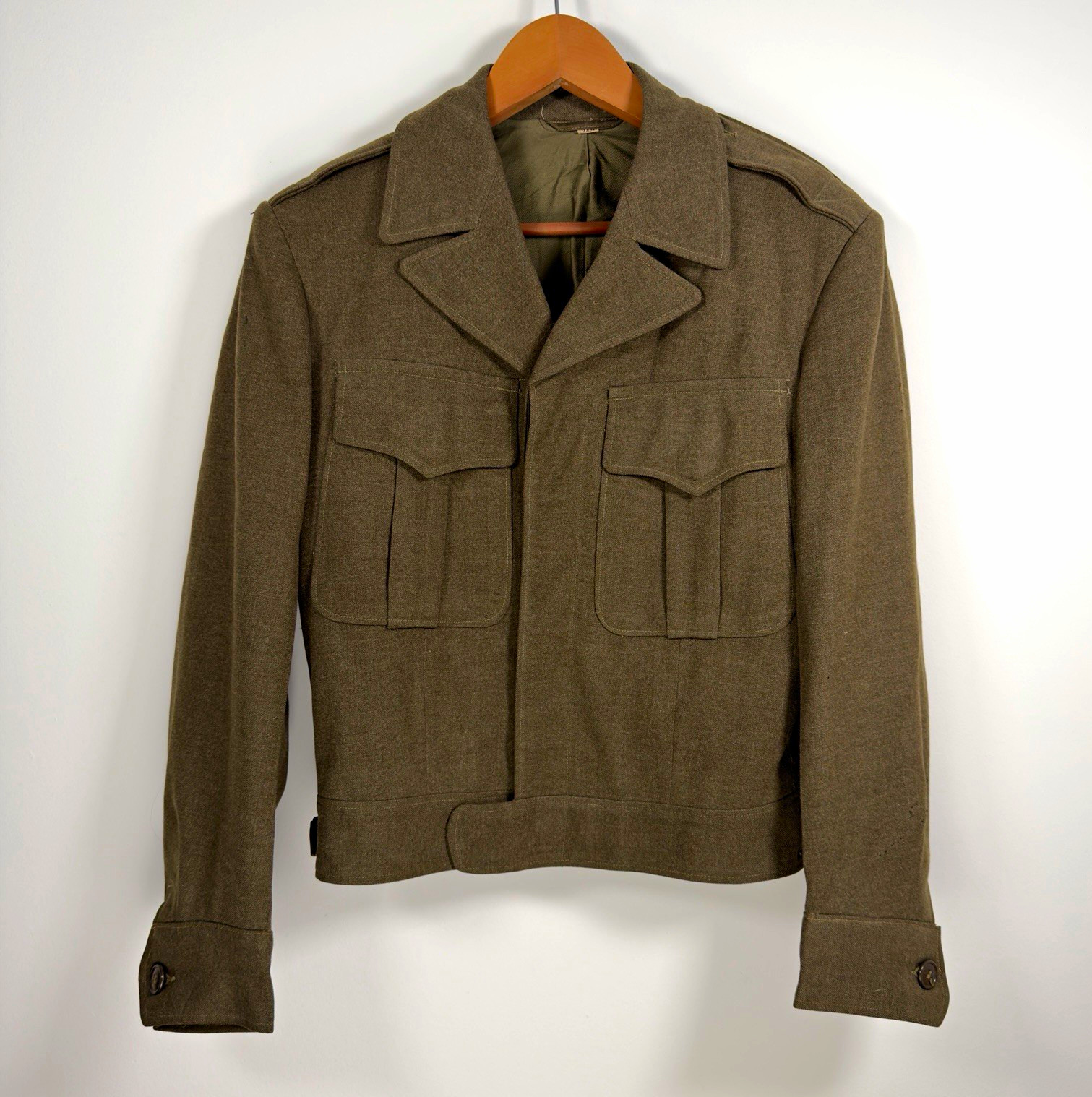 Vintage Men\'s Wool US Eisenhower Ike Jacket 34R Post WW2 1946