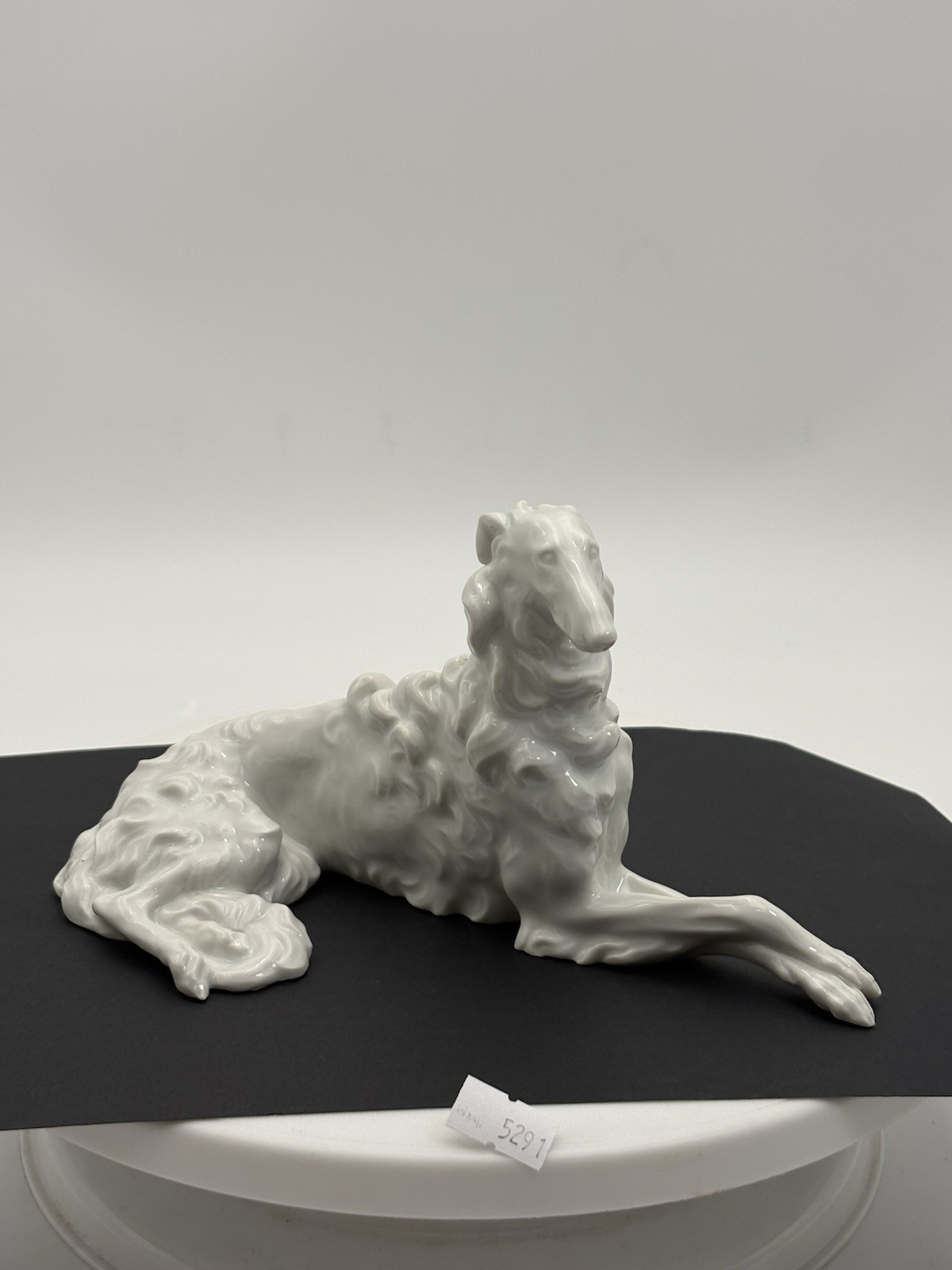 Austrian Augarten Wien porcelain Borzoi Russian Wolfhound figurine Perfect Cond.