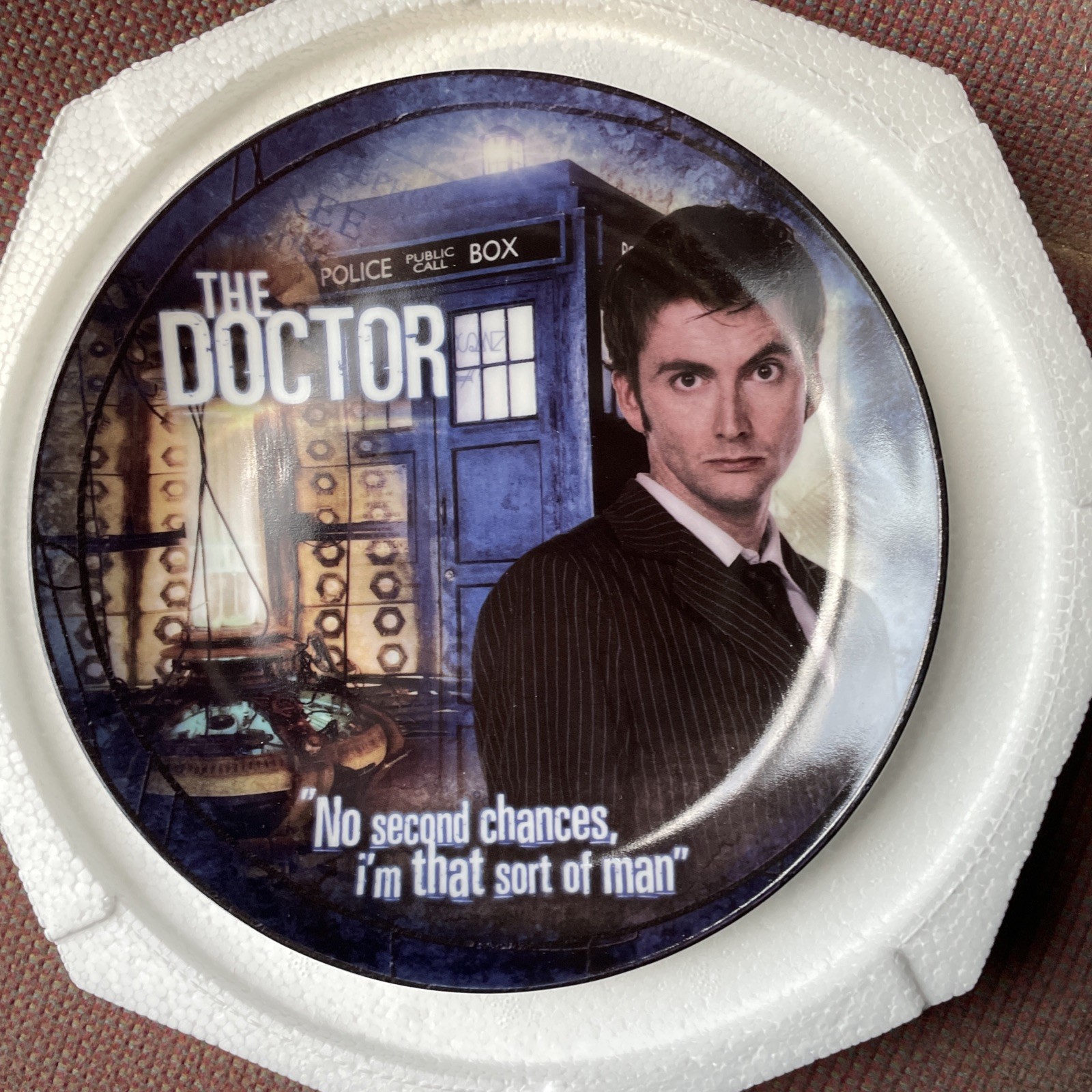 Doctor Who Limited Edition Collector Plate David Tennant with COA  94/2000