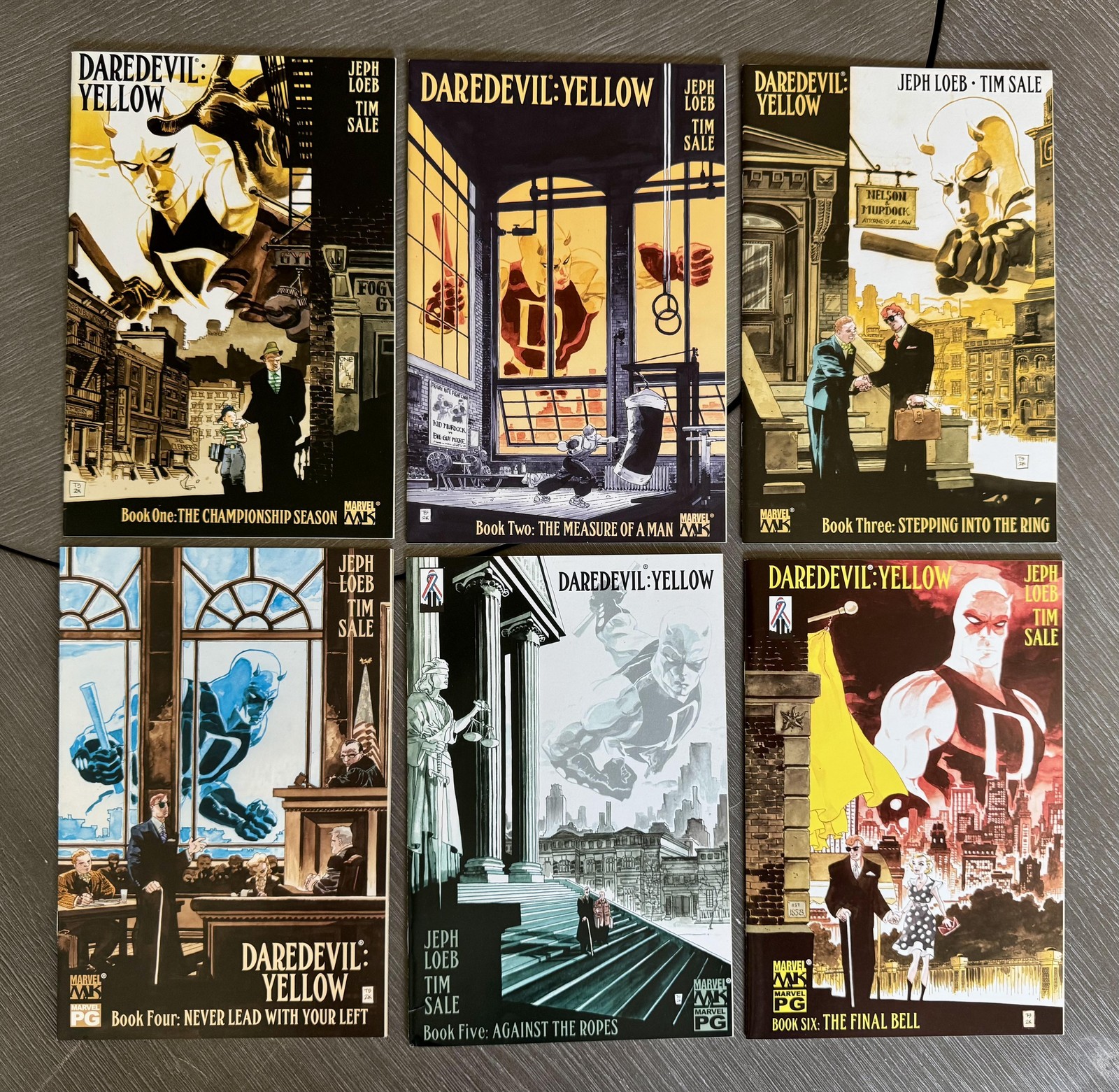 Daredevil: Yellow #1-6 2001 MARVEL COMICS Jeph Loeb Tim Sale Complete Set FN/VF