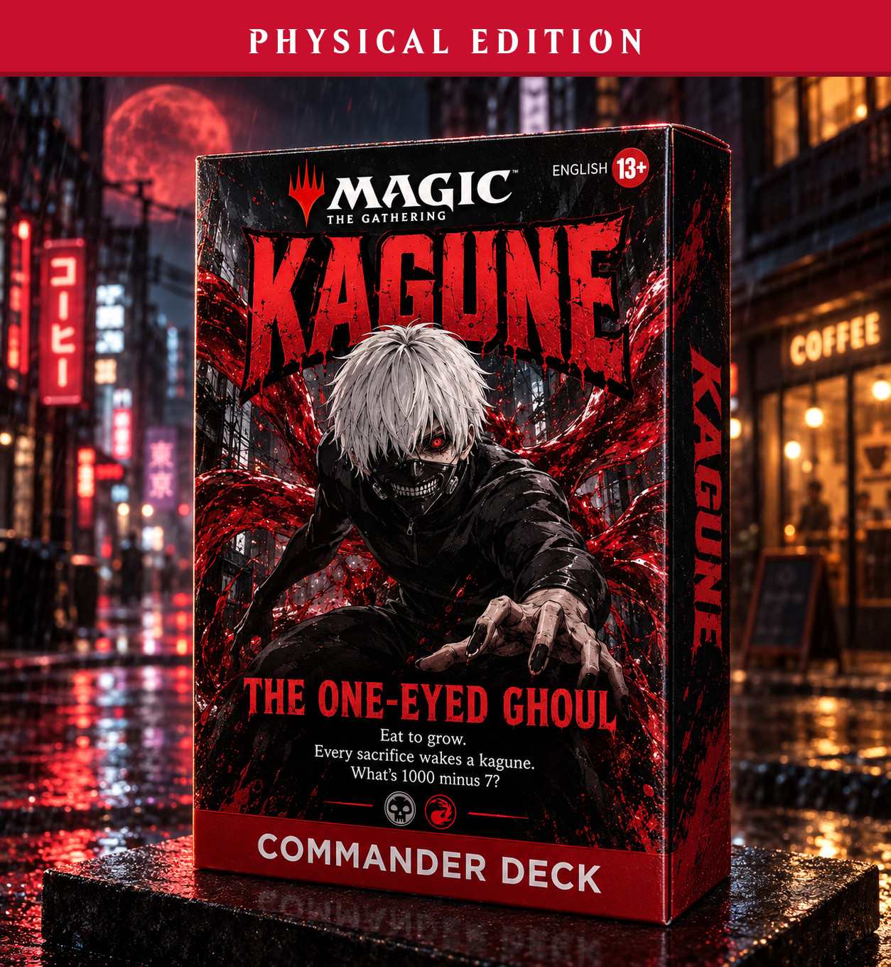 Tokyo Ghoul - Ken Kaneki, PRINTED 100 Card Commander Deck, MTG EDH