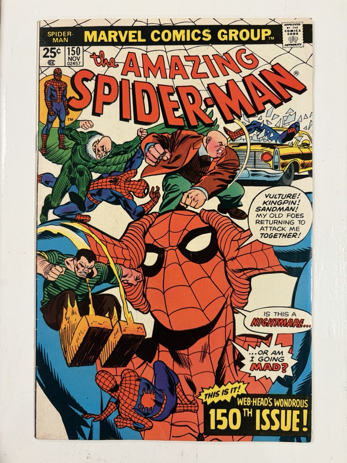 The Amazing Spider-Man #150/Bronze Age Marvel Comic Book/FN+