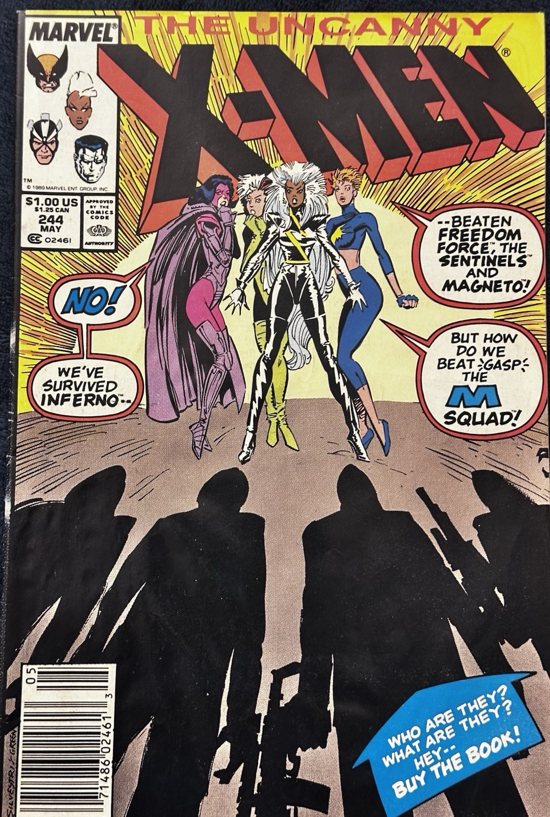 Marvel Comics Group The Uncanny X-Men #244 8.5 1st Appearance Jubilee Newstand