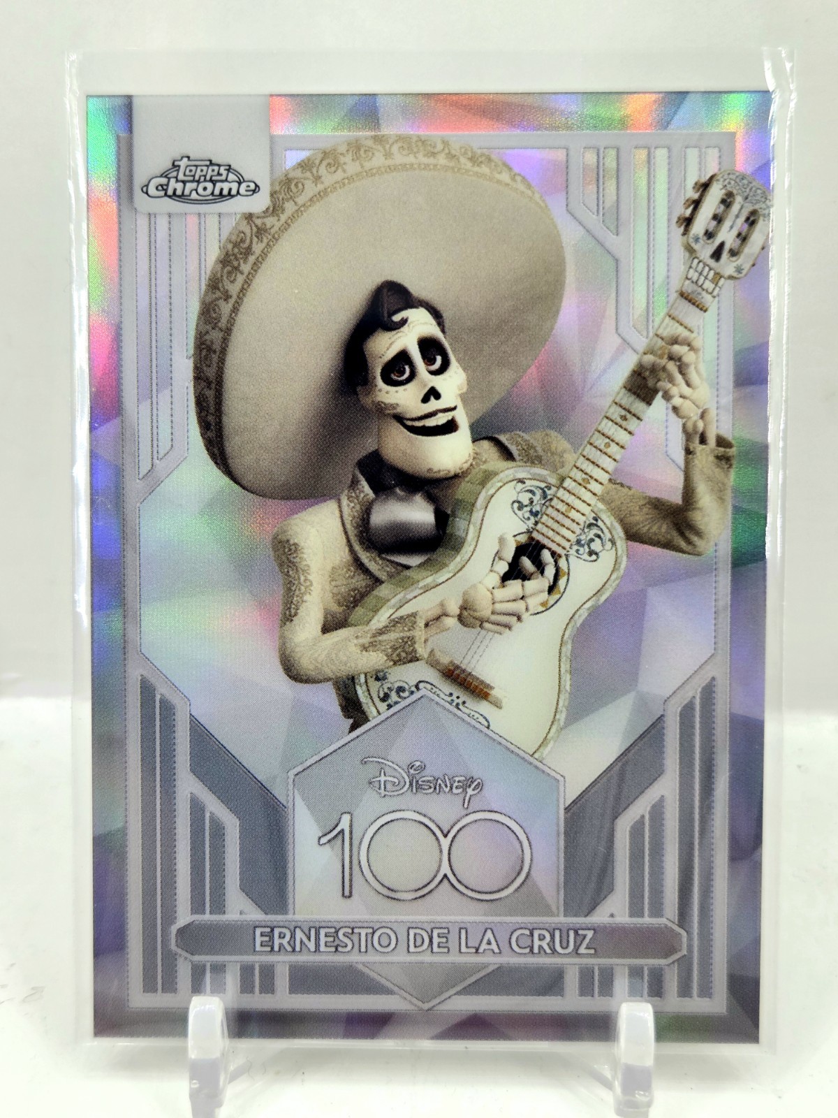 2023 Topps Chrome Disney 100 Years Ernesto De La Cruz Silver Refractor SP Coco H