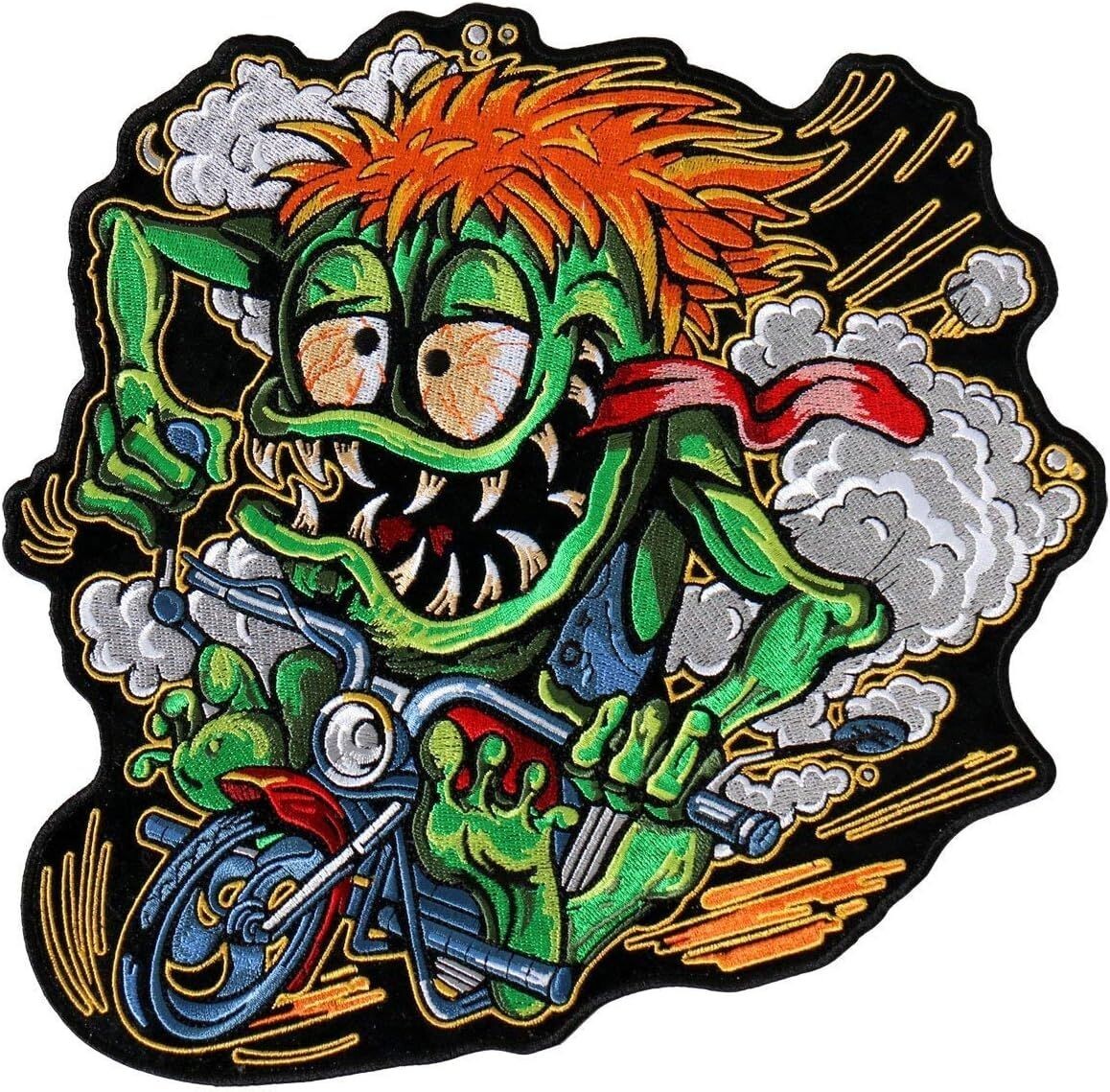 Monster Bike Embroidered Biker Chopper Patch |iron on Sew on 5\