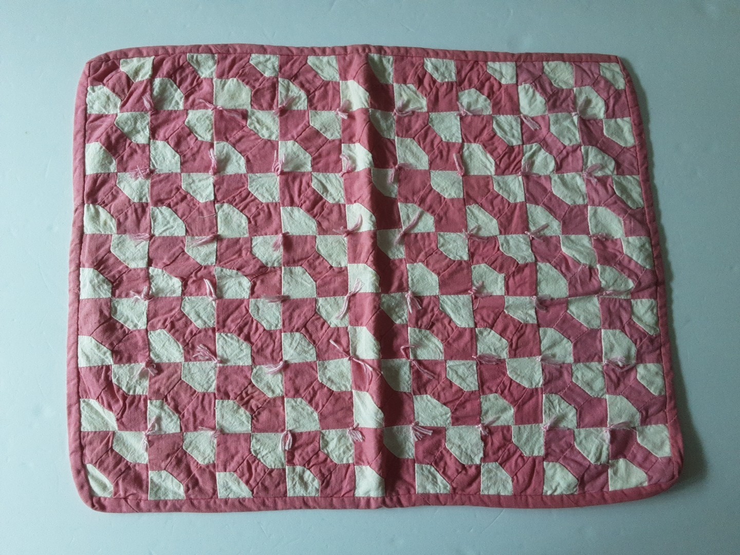 VTG Hand Stitched Doll Quilt 17\