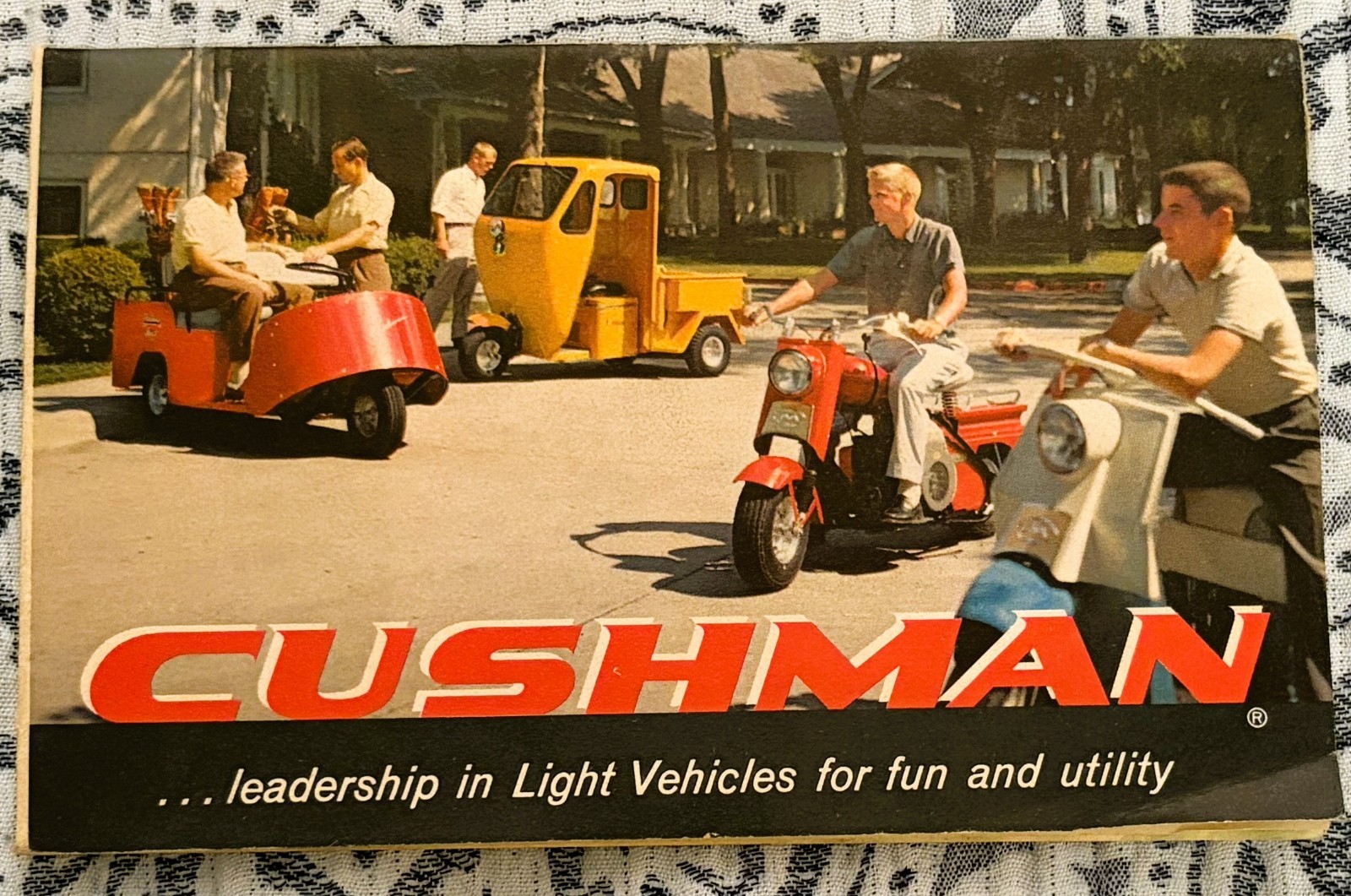 Original Vintage Cushman Motors Advertising & Sales Promotion Pamphlet 1959