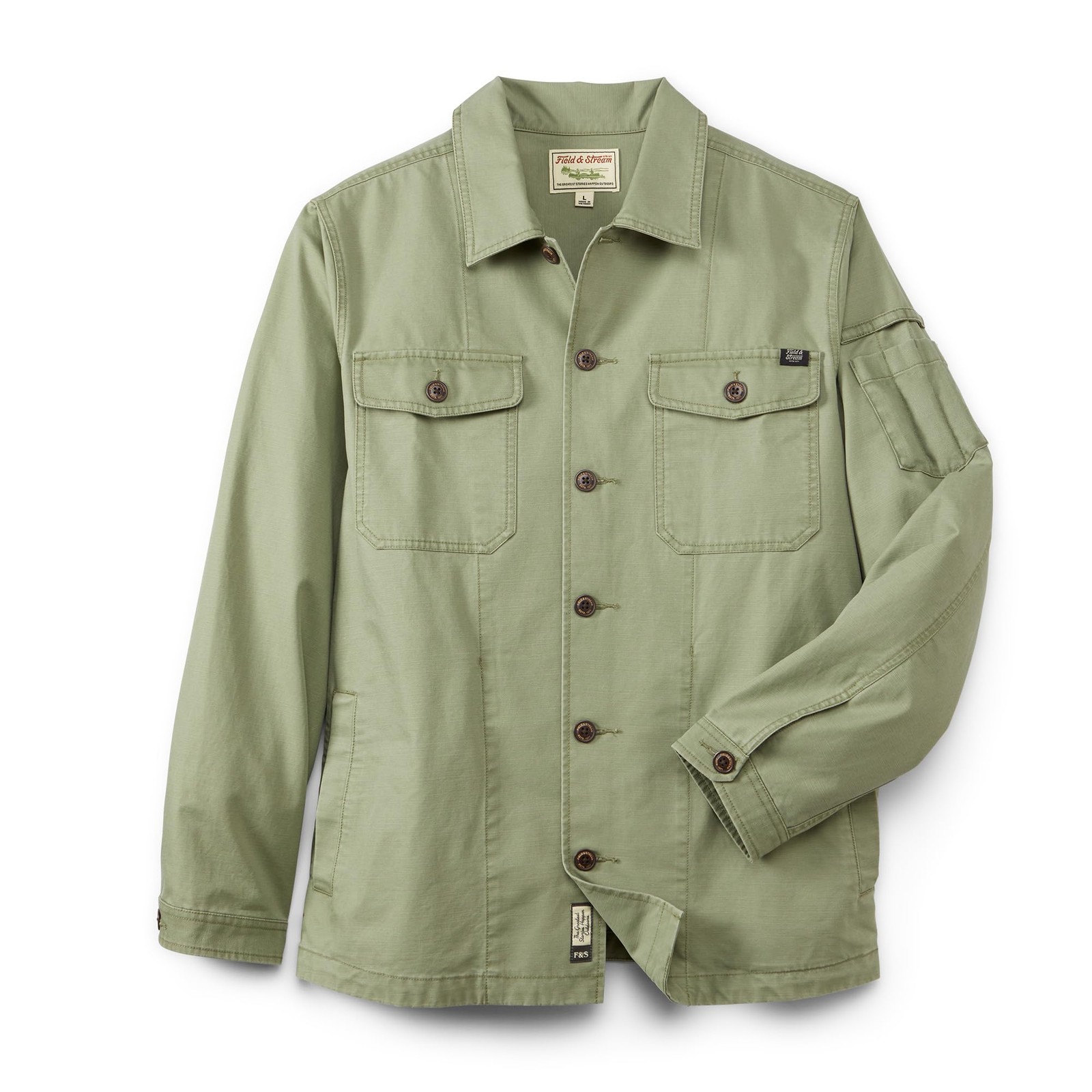 Field & Stream Men\'s Epoch Lightweight Twill Jacket Olive 2X-Large