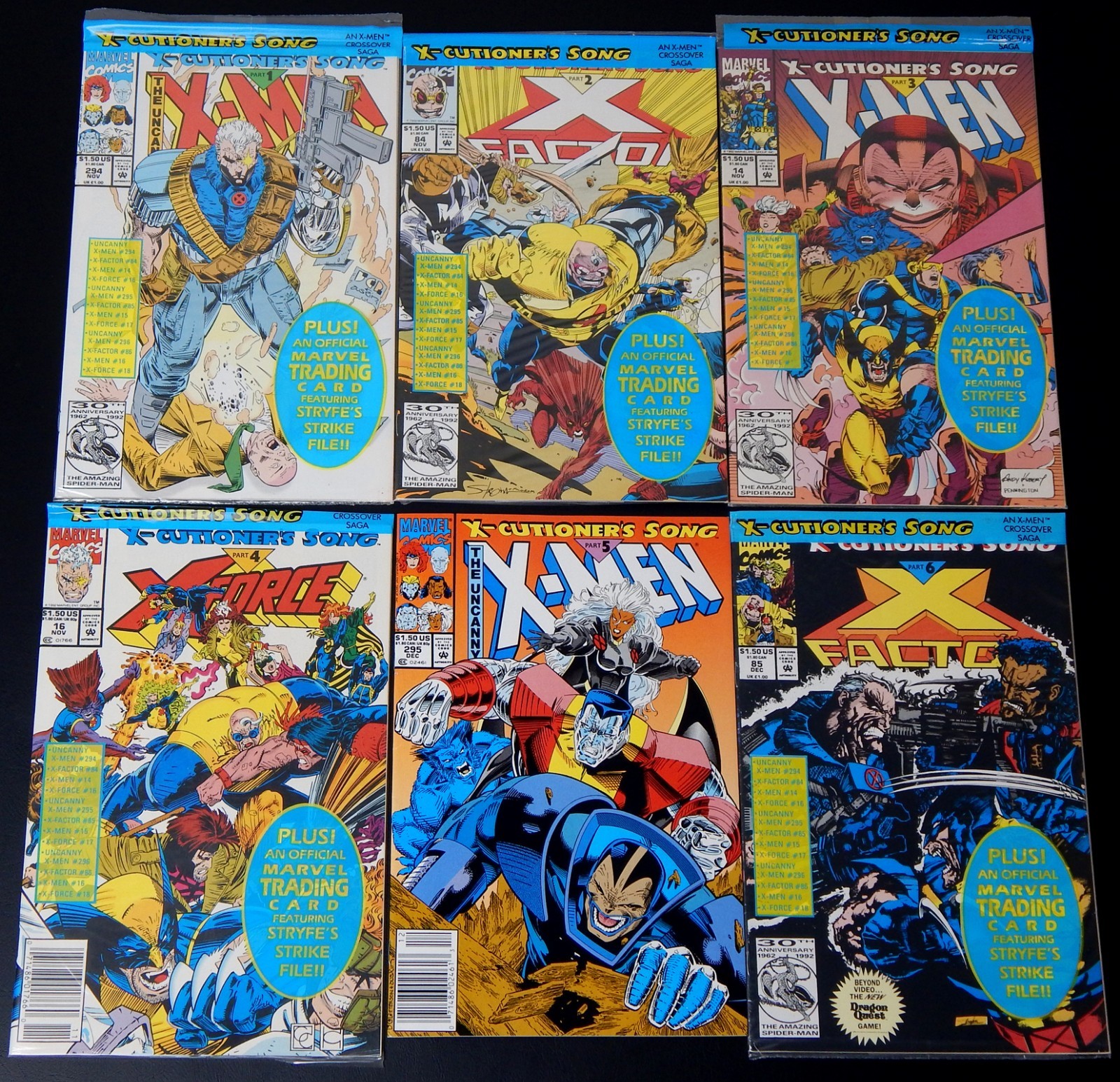 X-Cutioner’s Song Complete 12 Issue Set X-Men X-Force X-Factor NM 1992 Marvel