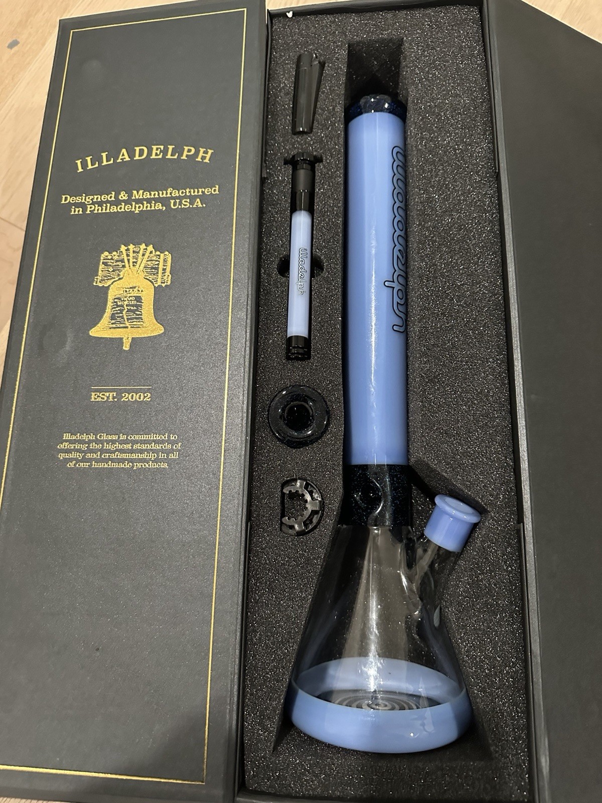 Illadelph Full Color Premium Signature Series - Milky Blue Opal Worked Swirl