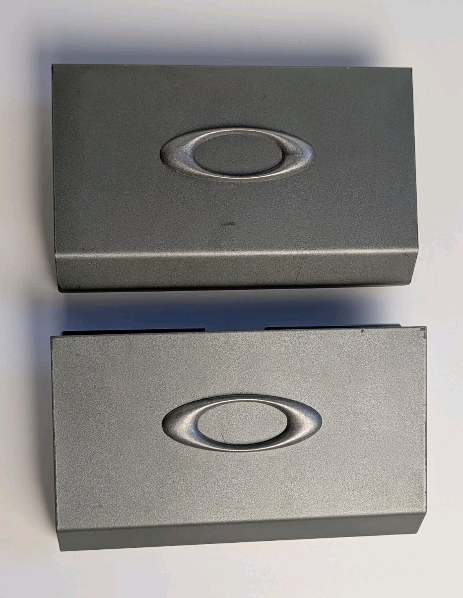 Vintage Oakley Metal Display Brackets Pair