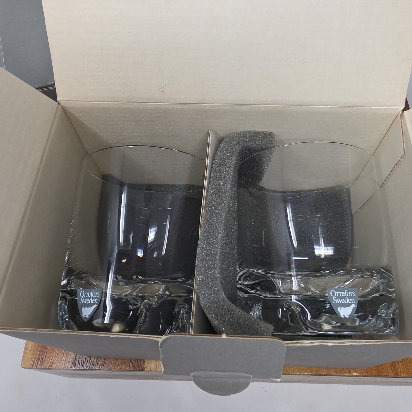 Orrefors Erik Double Old Fashioned Glasses (Set of 4) 