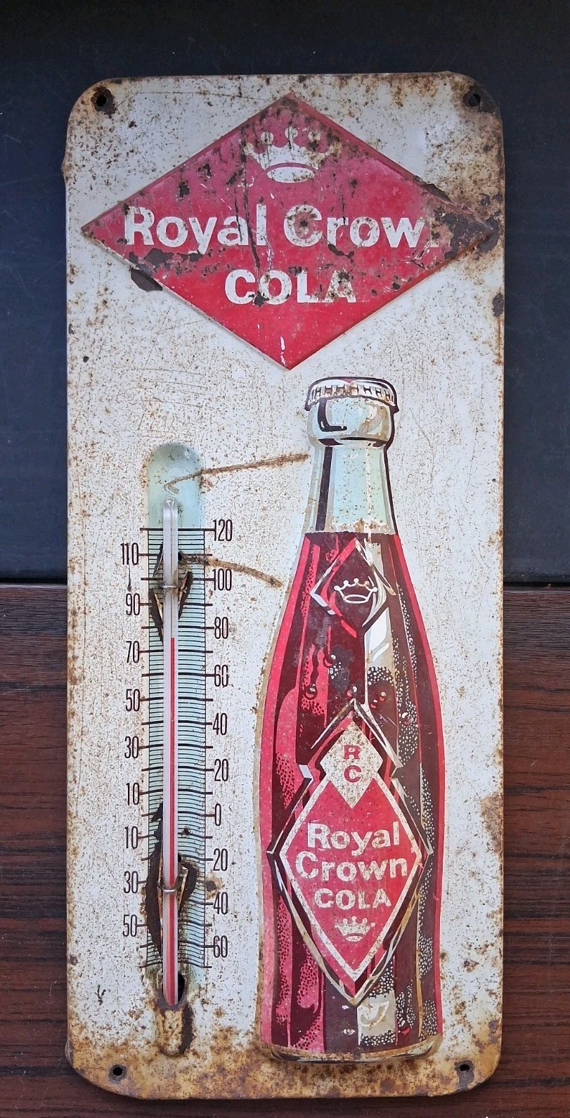 Vtg Royal Crown Cola Thermometer