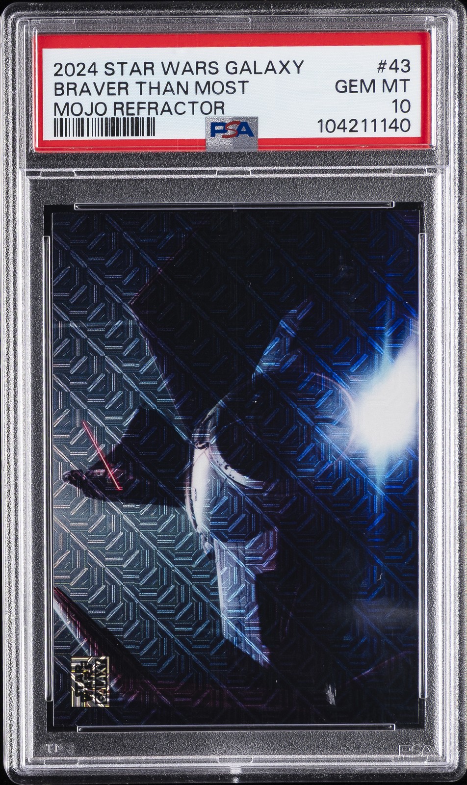 2024 TOPPS CHROME STAR WARS GALAXY MOJO REFRACTOR BRAVER THAN MOST 36/50 PSA 10