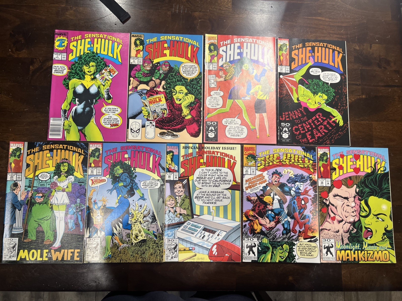 The Sensational She-Hulk Comic Lot of (9) - 1 2 31 32 33 35 36 37 38 John Byrne