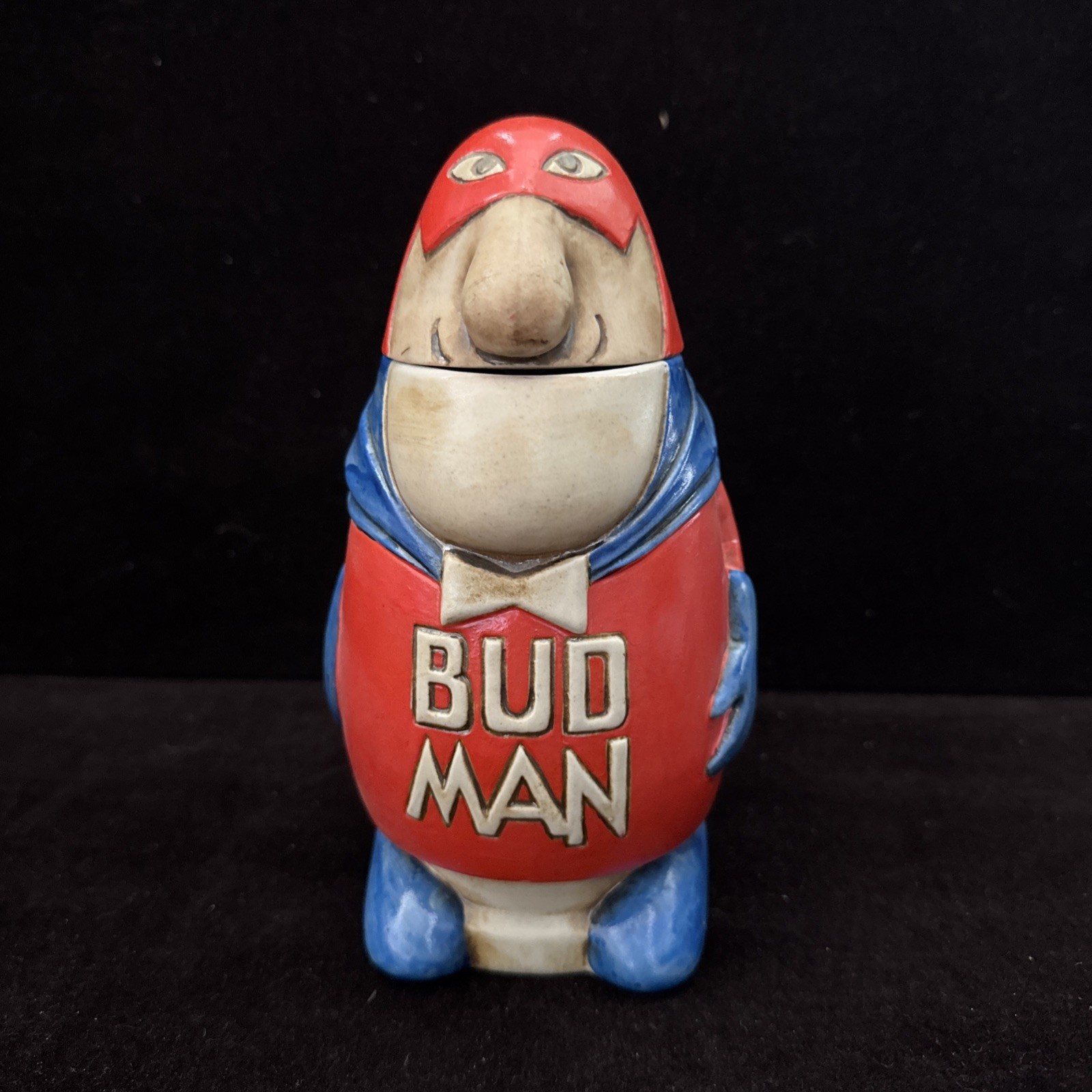 BUD MAN Vintage 1975 Anheuser Busch Beer Stein by Ceramarte in Brazil Budweiser