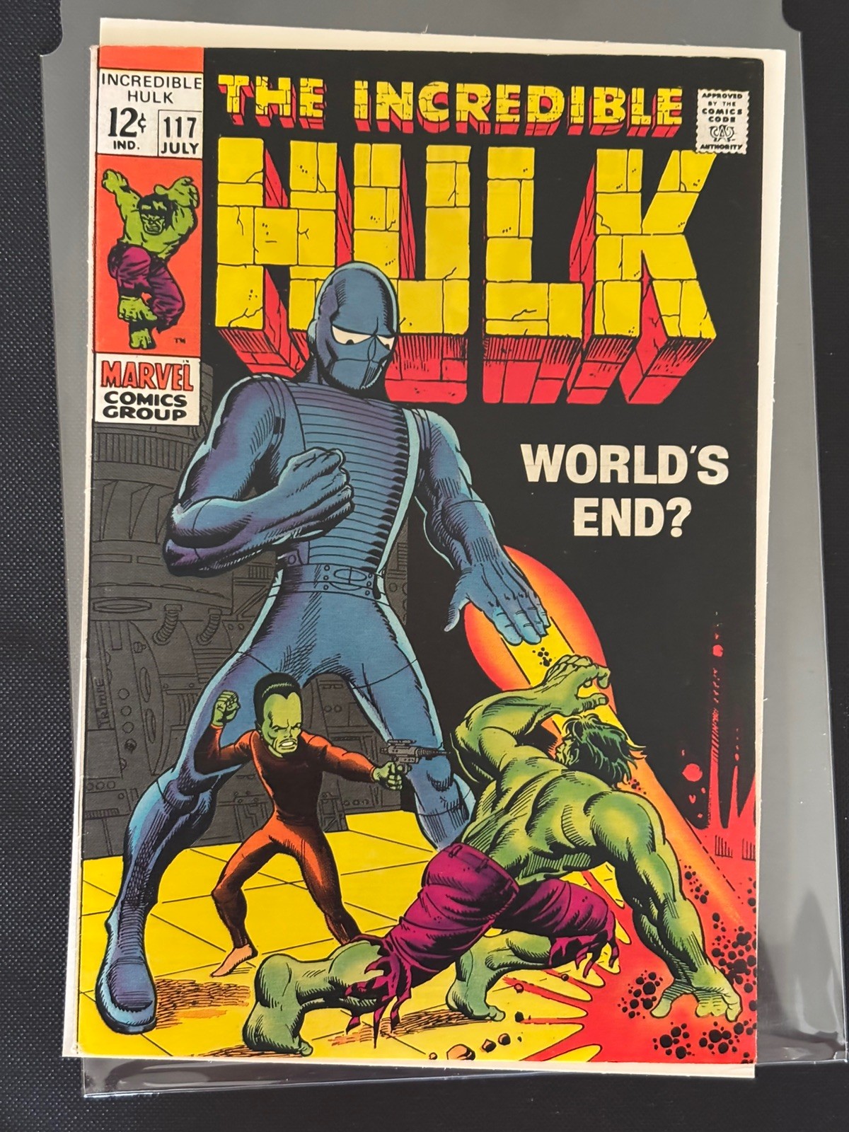 HULK 117 9.2 9.4 1969 leader nm- near mint &.2 9.4 high grade white 