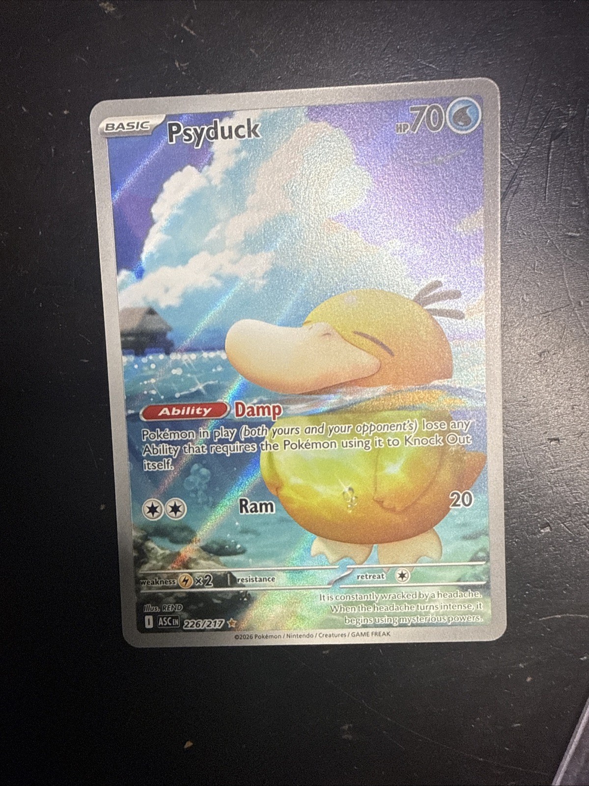 Pokémon TCG Psyduck 226/217 Ascended Heroes Full Art Foil English