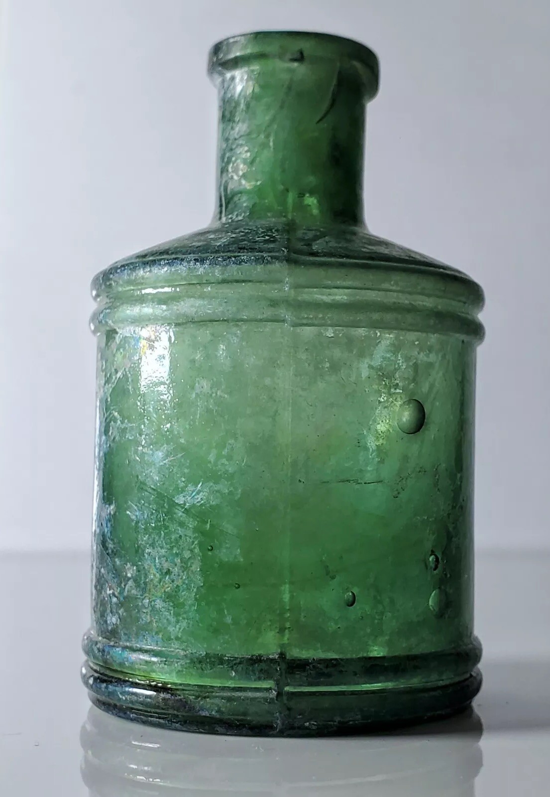 Pre-1900s Antique Old inkwell. Ink bottle