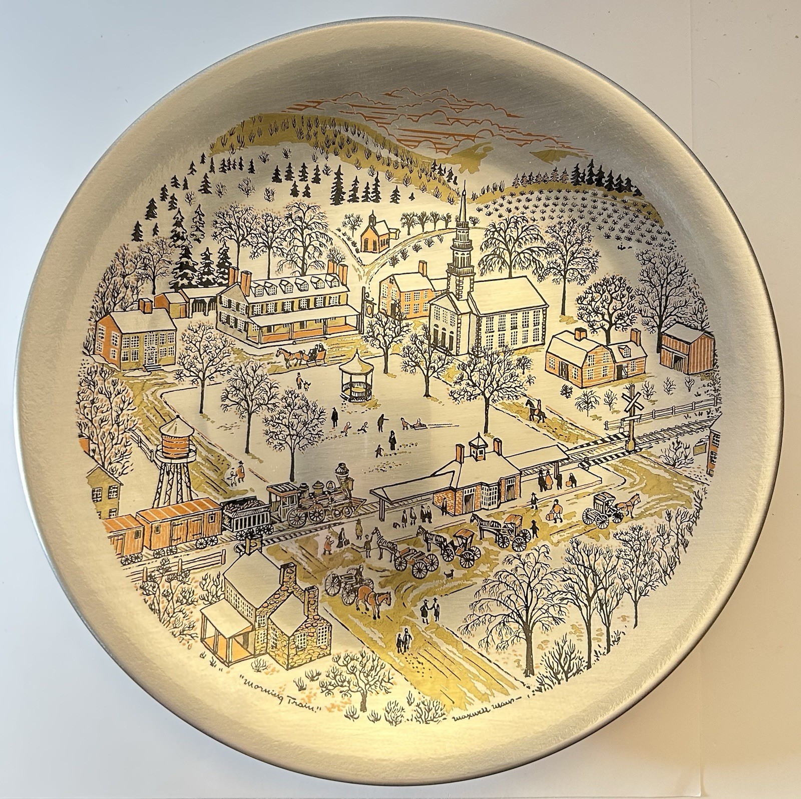 VINTAGE REED & BARTON HANDCRAFTED LIMITED EDITION CHRISTMAS PLATE #44 Of 7500