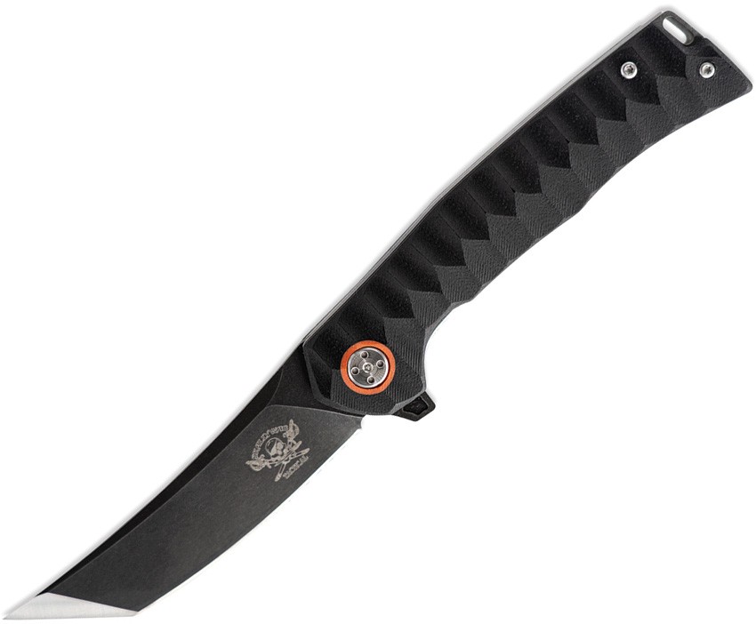 Skallywag Tactical Sao Feng Linerlock G10 Black Folding Knife