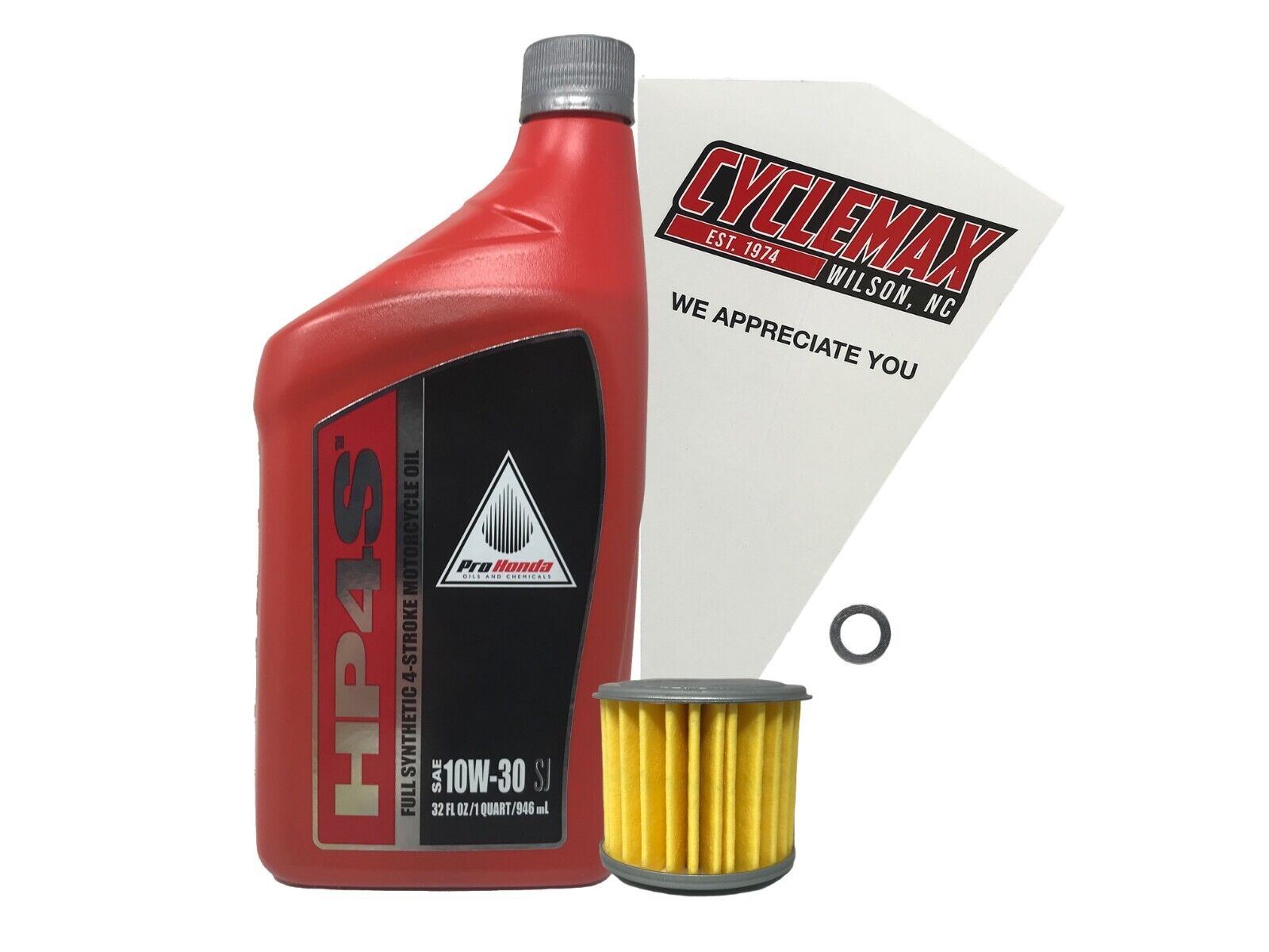 Cyclemax Full Synthetic Oil Change Kit fits 2021-2024 Honda Grom 125