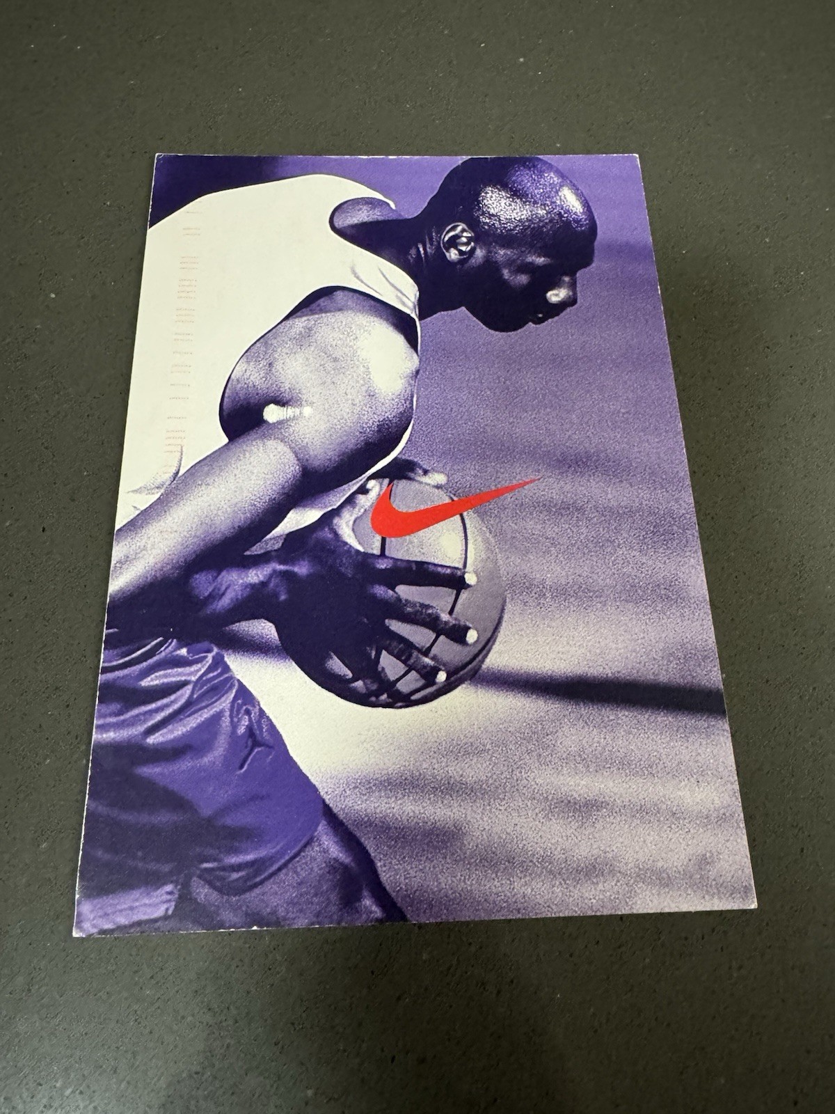 MICHAEL JORDAN - AIR JORDAN 11 - NIKE 800 NUMBER AD CALL IN POSTCARD
