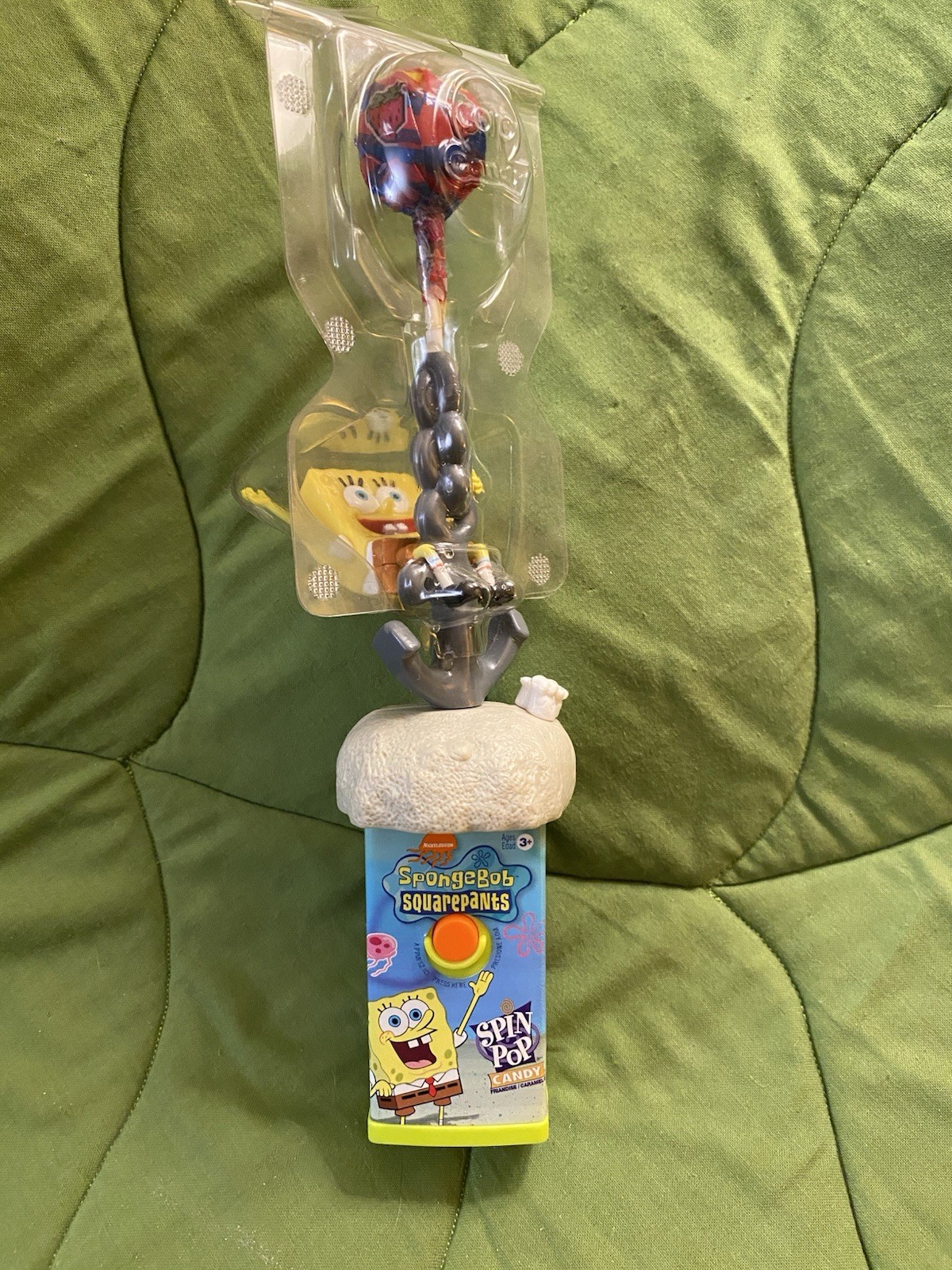 NEW 2003 Vintage Nickelodeon SpongeBob SquarePants Spin Pop Lollipop