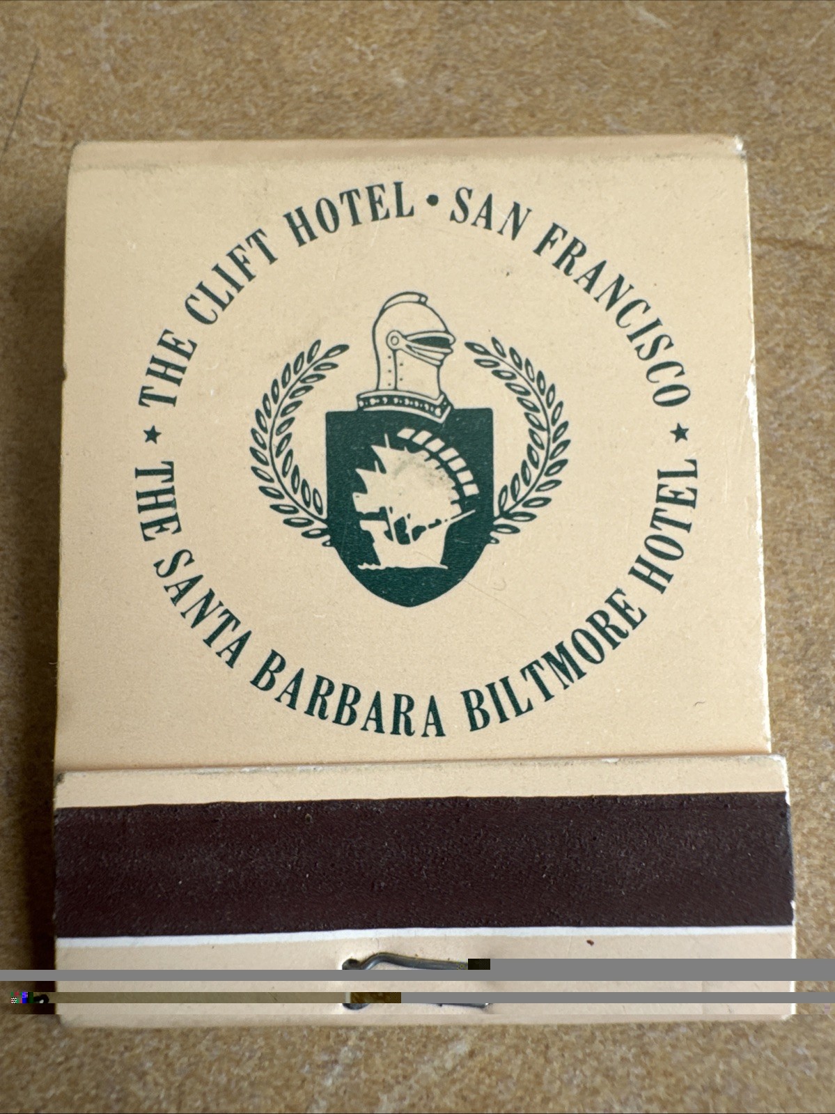 The Clift Hotel San Francisco Vintage Matchbook Circa 1970 Full Unstruck ++++