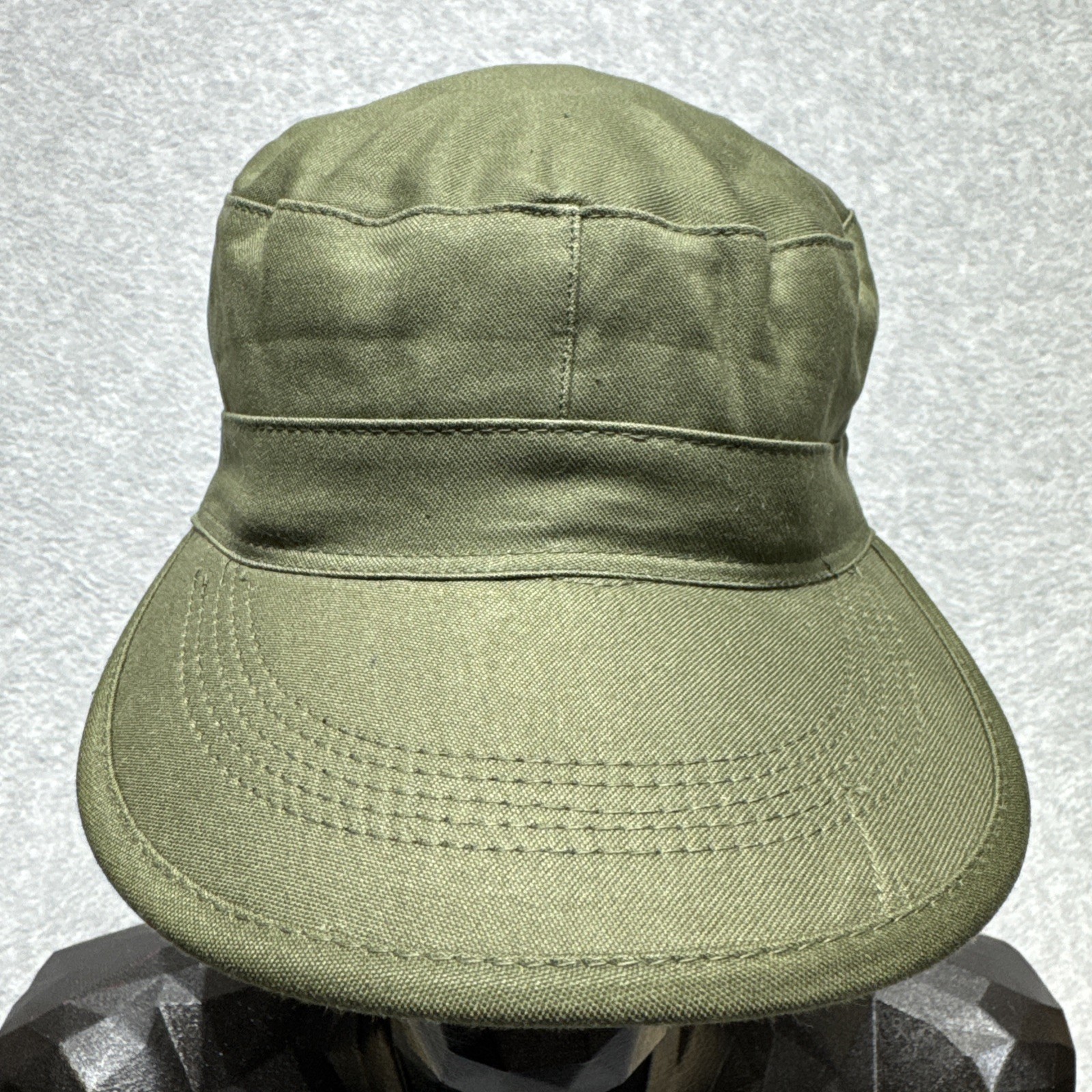 Cap Field Cotton With Visor Size 7 Vintage Unknown Origin 