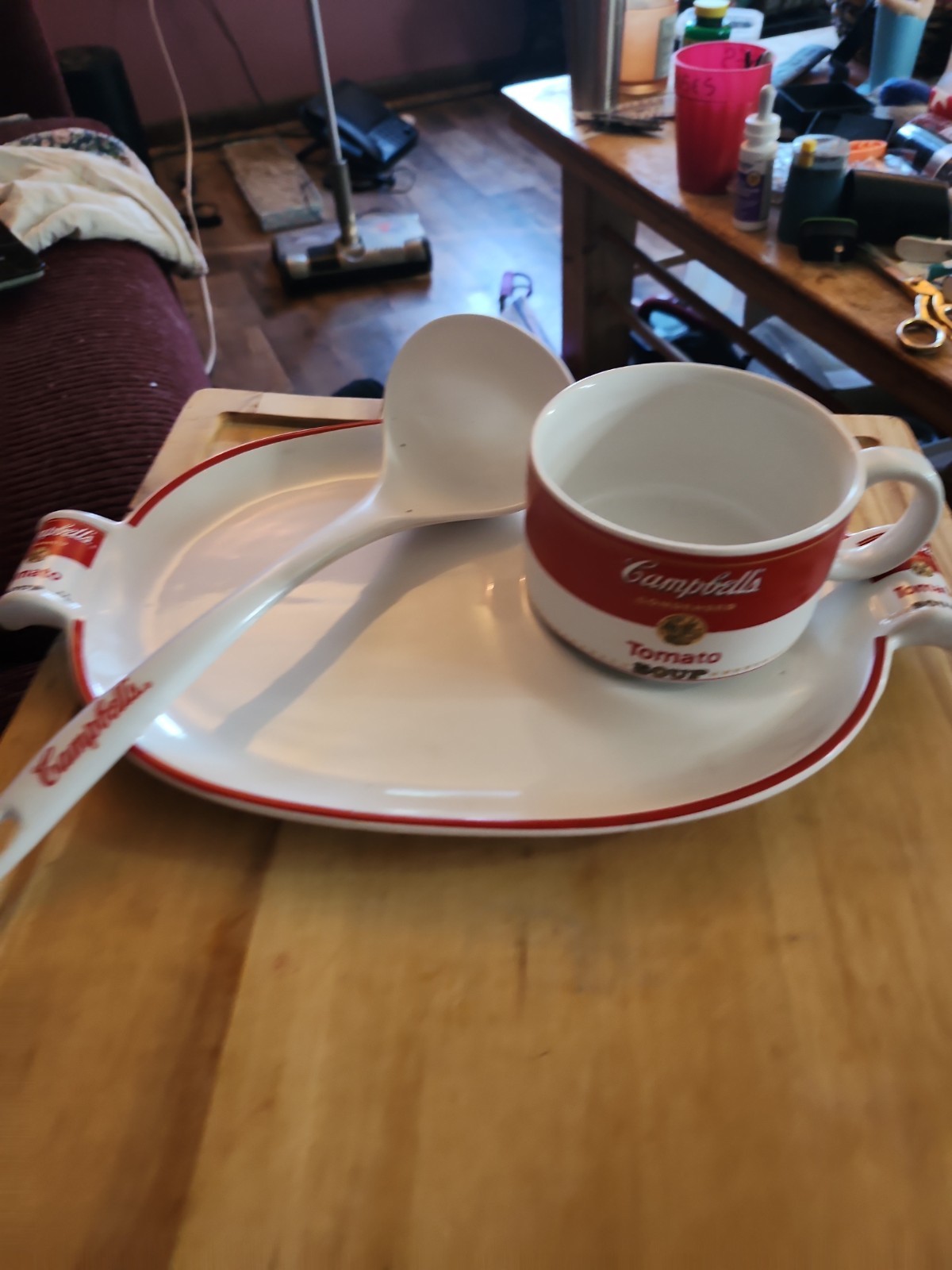 1994 Campbells Soup And Serving Set Complete With Label