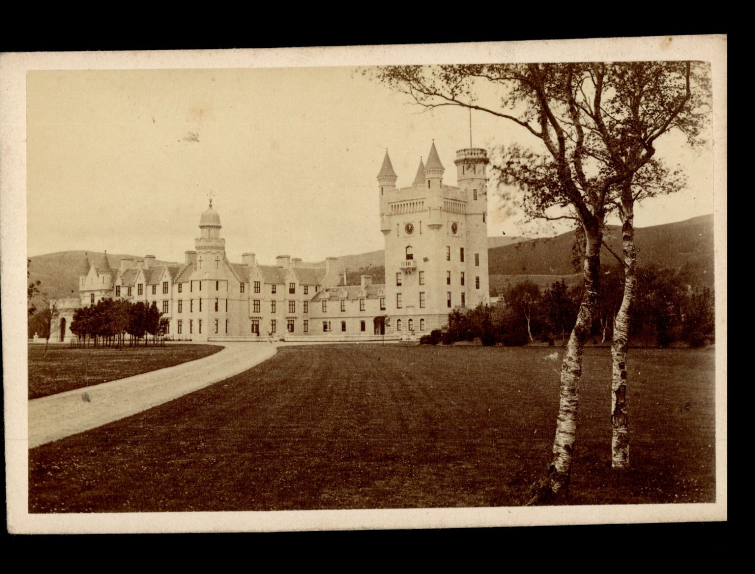 Scotland, Balmoral Castle, Vintage CDV Print, 1868 Vintage CDV Print, Print