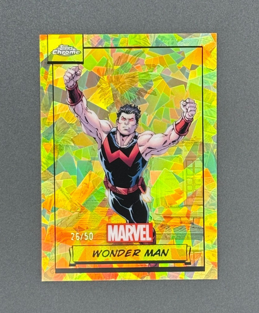 2024 Topps Chrome Marvel #108 Wonder Man Doom Spider Wolverine GOLD SAPPHIRE /50