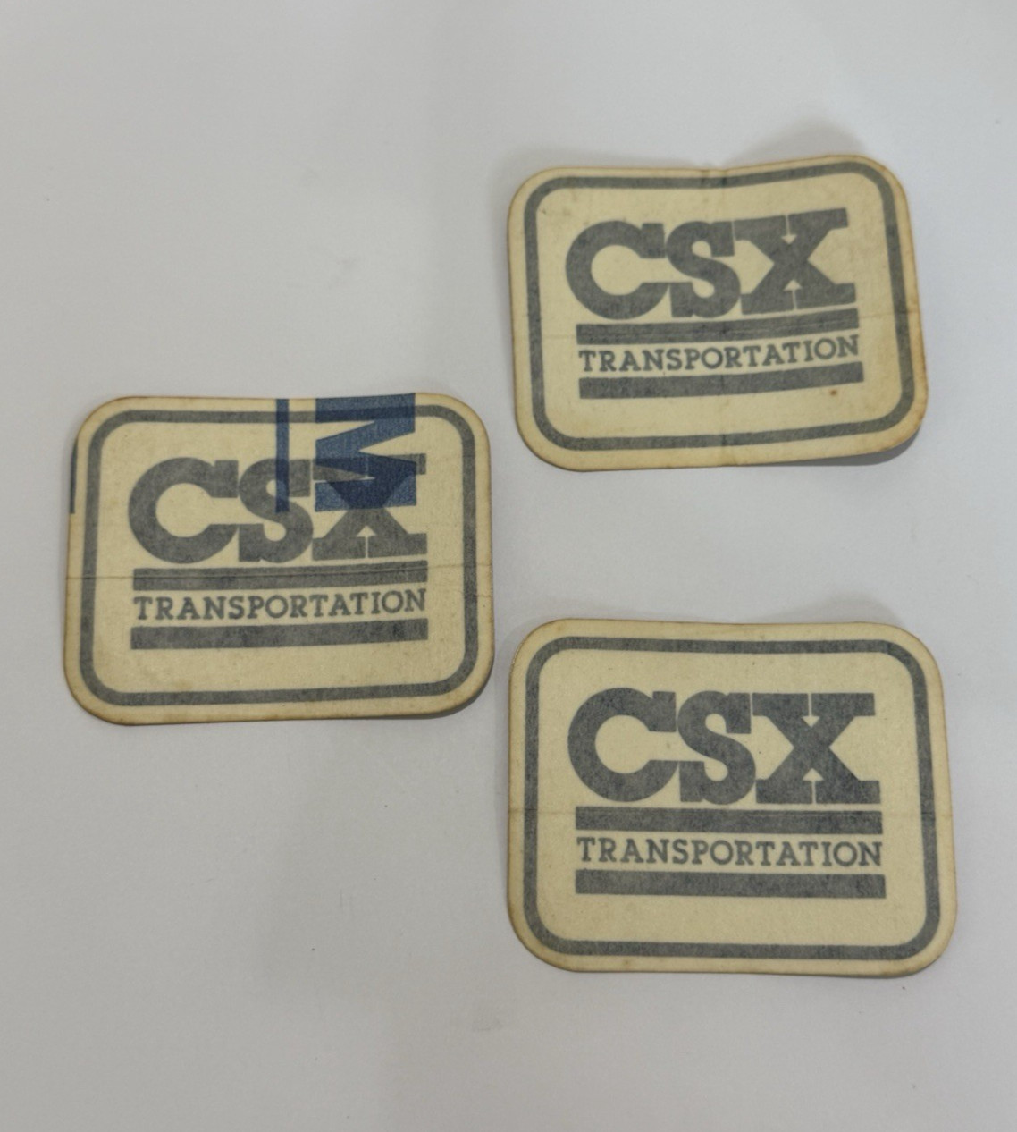 Vintage CSX Transportation Railroad Railway Train Sticker Decals 3 pc lot