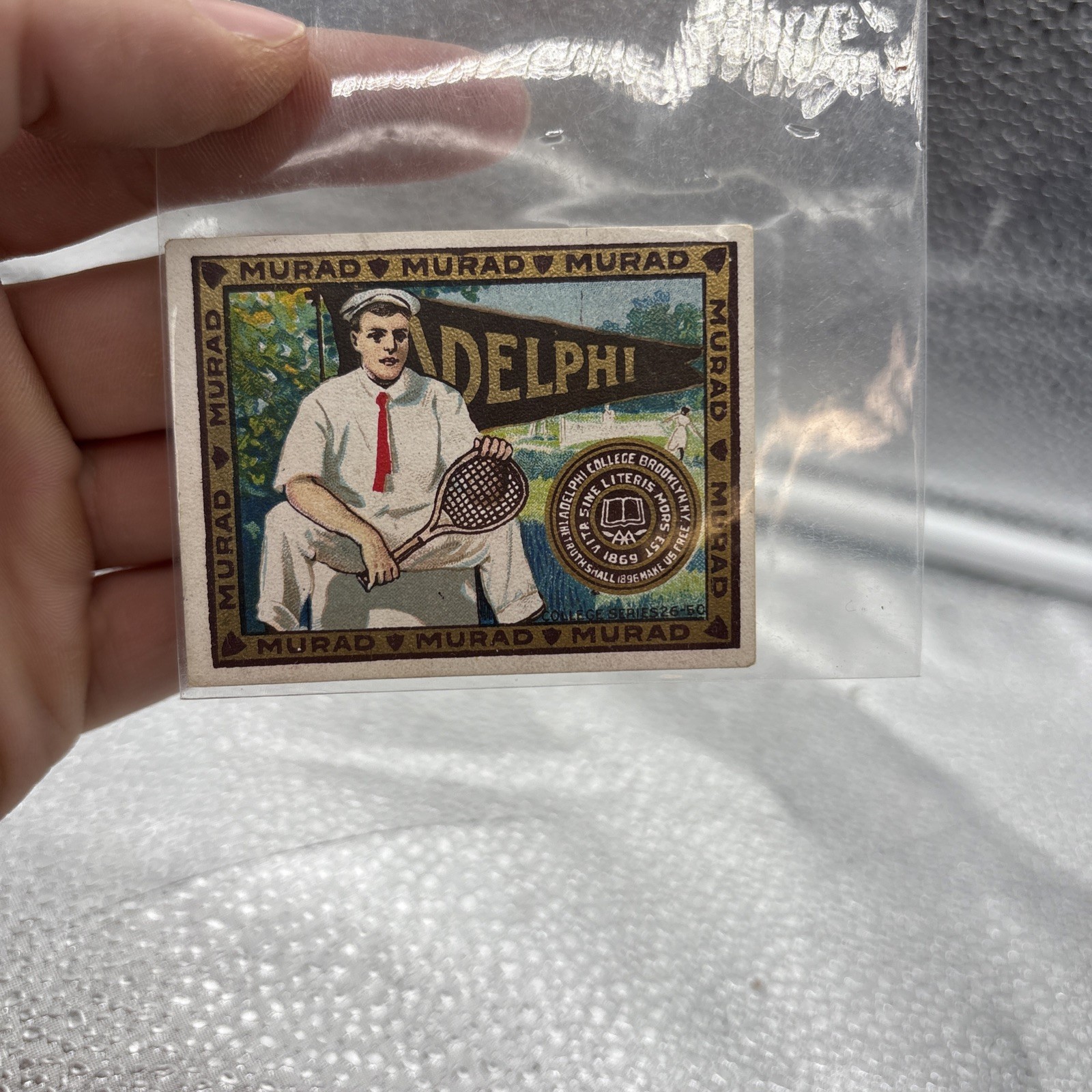 RARE 1910-11 T51 MURAD (NO 256) ADELPHI COLLEGE OF BROOKLYN, TENNIS, 090518