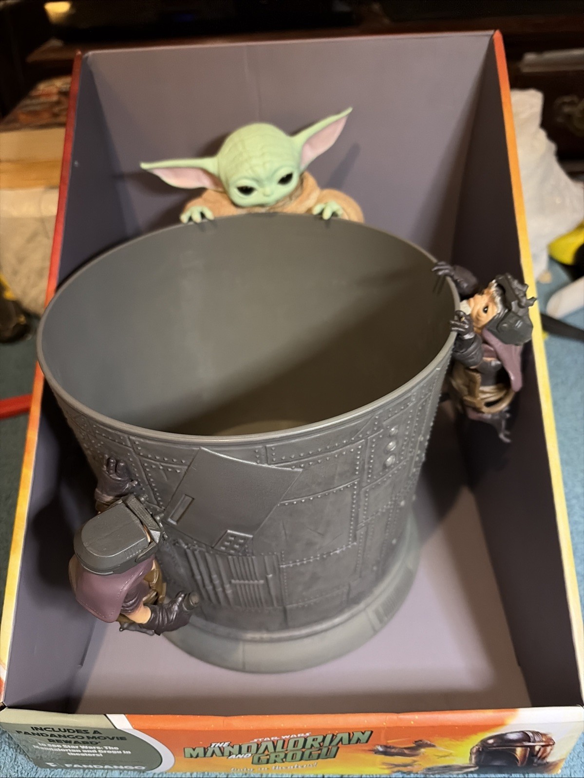Star Wars Mandalorian And Grogu Movie Exclusive Popcorn Bucket RARE w/Fandango
