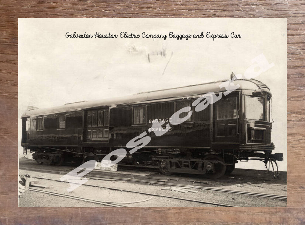 Historic Galveston-Houston Electric Co 1910 Transport Postcard
