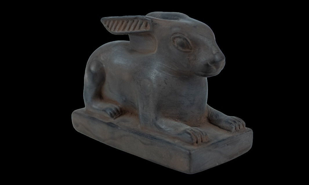 Exceptional Ancient Egyptian Hare Statue Sacred Symbol of Fertility BC