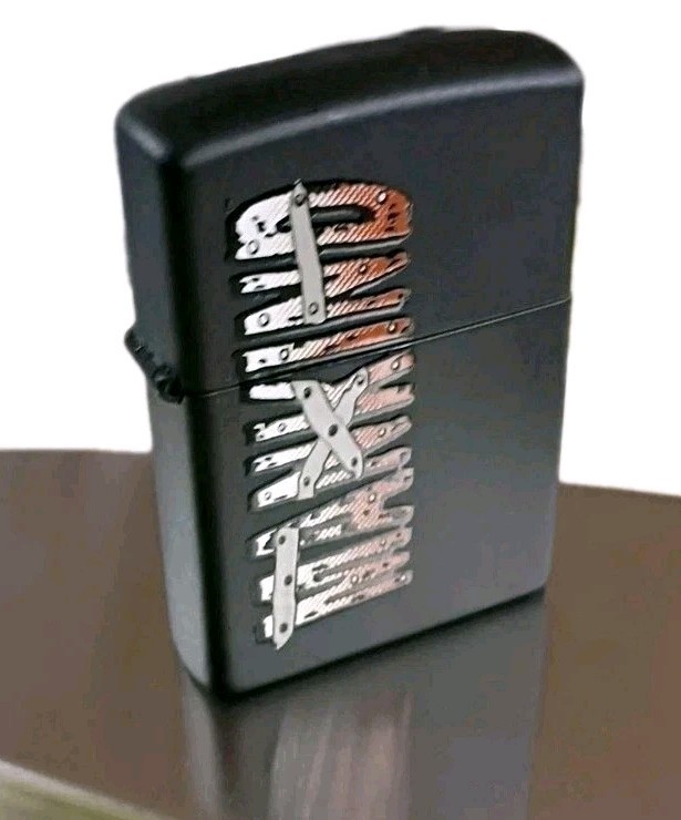 Vintage Mankind 2000 Zippo WWF Mankind Mick Foley Matte Black Lighter