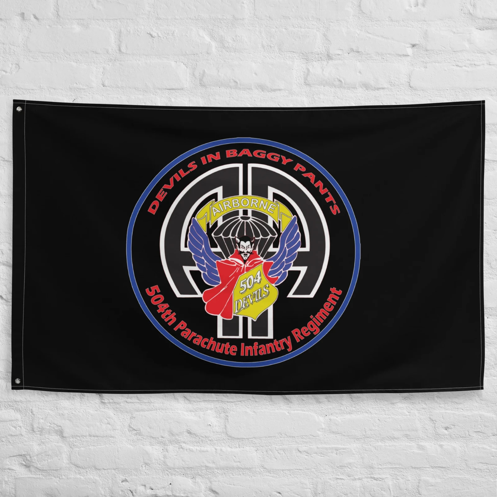 504th Parachute Infantry Regiment Flag - Devils in Baggy Pants