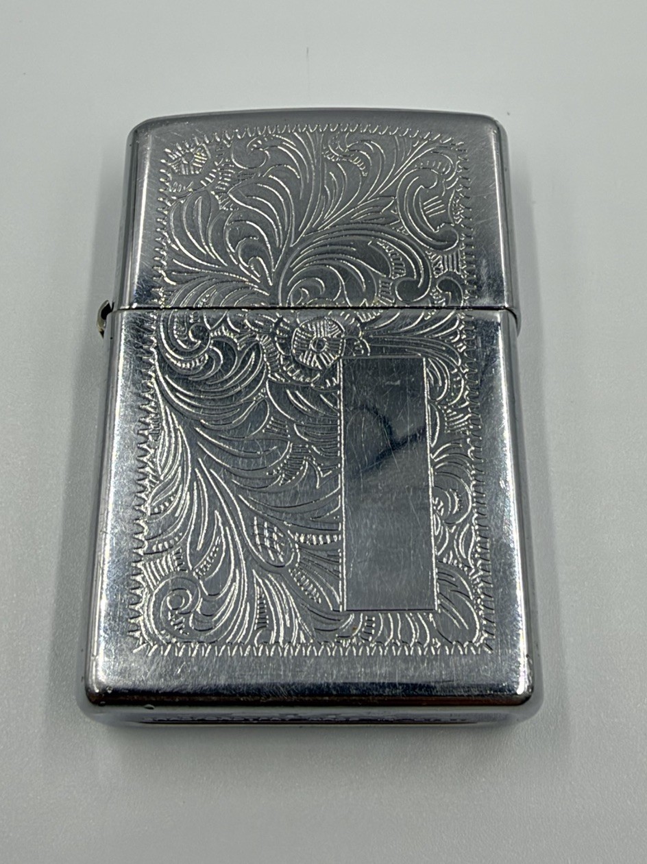 1984 Vintage Zippo Lighter - Florentine / Venetian Scroll Design