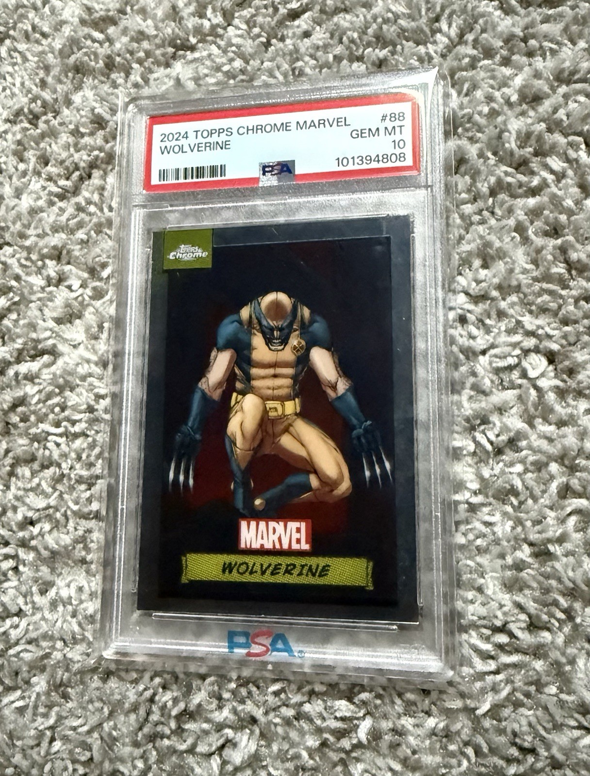 2024 TOPPS CHROME MARVEL WOLVERINE PSA 10 #88 BASE X-MEN DEADPOOL SPIDER-MAN