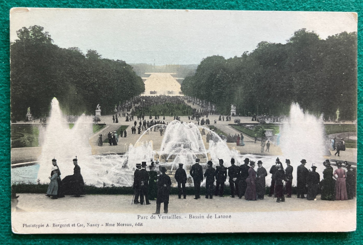 Bassin de Latone Parc de Versailles France Postcard – Early Scene – Unused